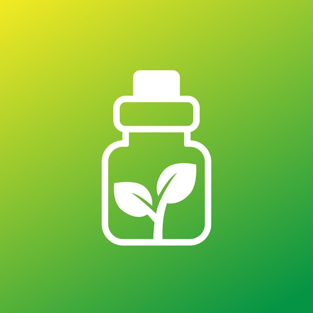 Homeopathic medicine homeopathy vector icon