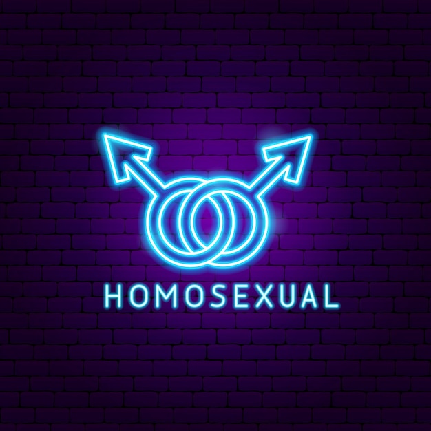 Homosexual Neon Label