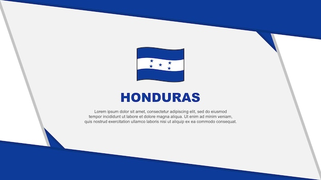 Honduras Flag Abstract Background Design Template Honduras Independence Day Banner Cartoon Vector Illustration Independence Day