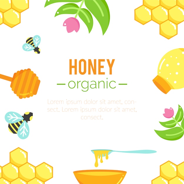 Honey background design