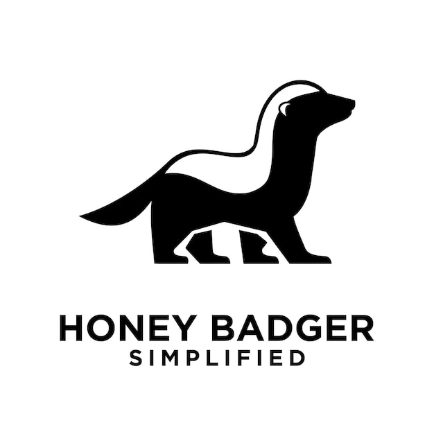 Honey Badger Logo icon Design Vector Image