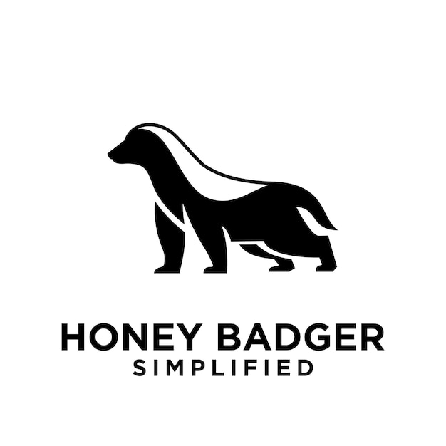 Honey Badger Logo icon Design Vector Image