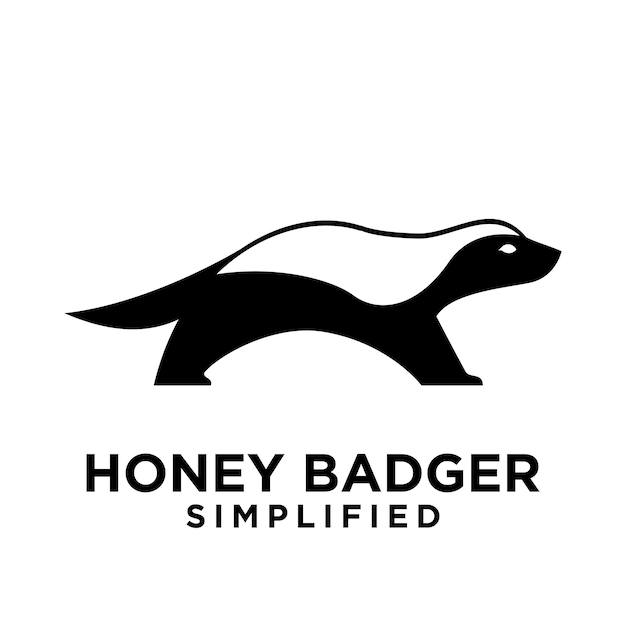 Honey Badger Logo icon Design Vector Image