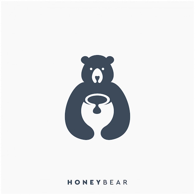 Honey bear logo design