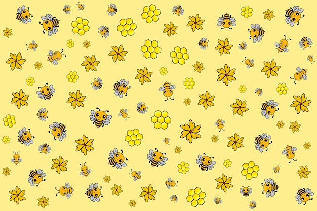 honey and bee background