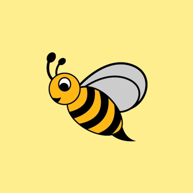 honey and bee vector icon 14