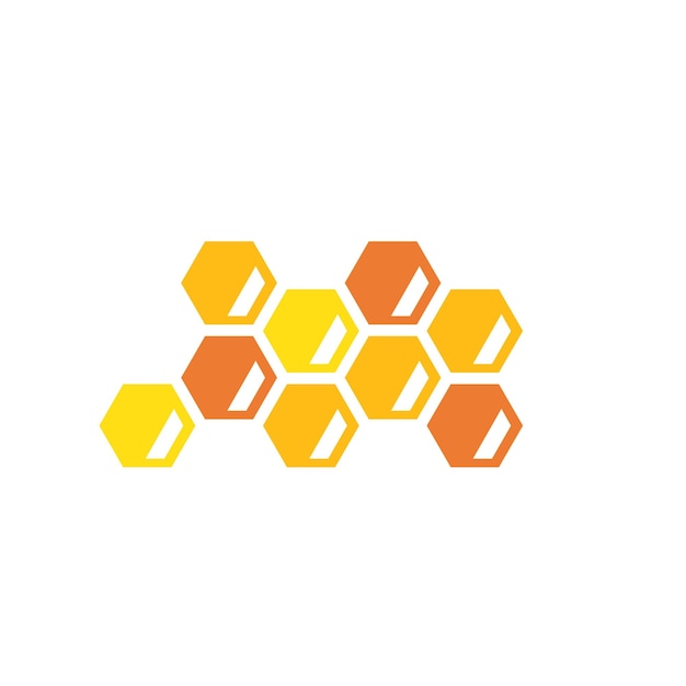 Honey comb vector icon illustration