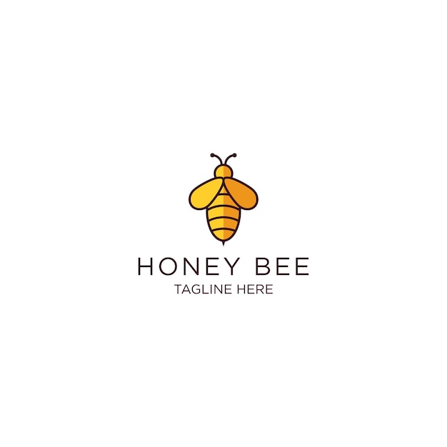 Honey Logo Icon Design Template Jar Fresh Bee Modern Vector