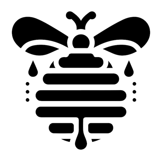 Honey Logo and vector silhouette