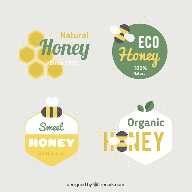 Honey logos collection