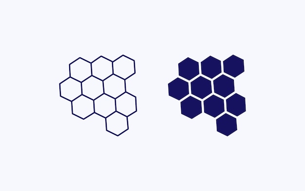 Honey shape illustration icon