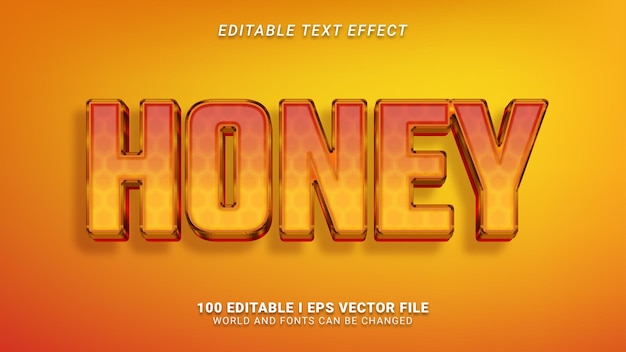 Honey text effect