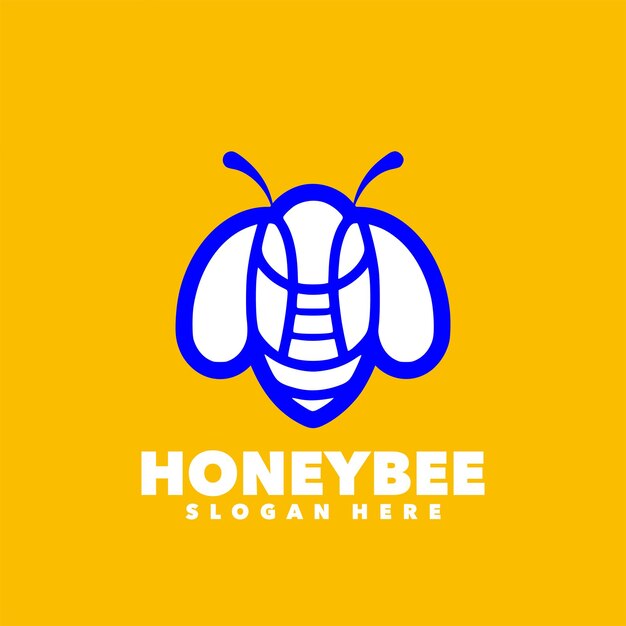 Honeybee line art simple design