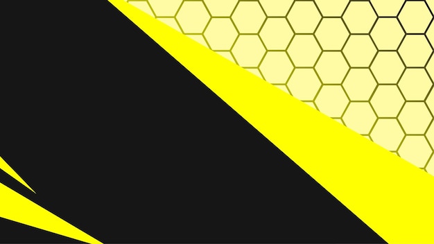 Honeycomb black yellow background