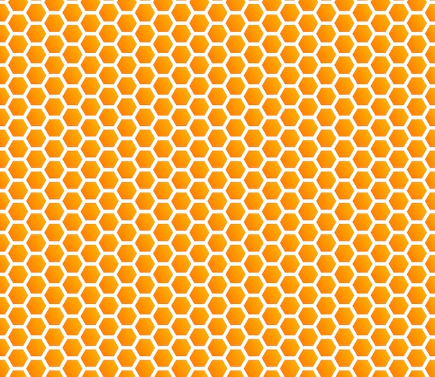 Honeycomb  honey seamless pattern