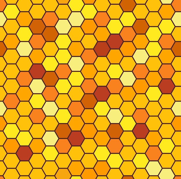 Honeycomb seamless pattern and texture background