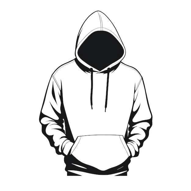 Vector hoodie mockup template vector