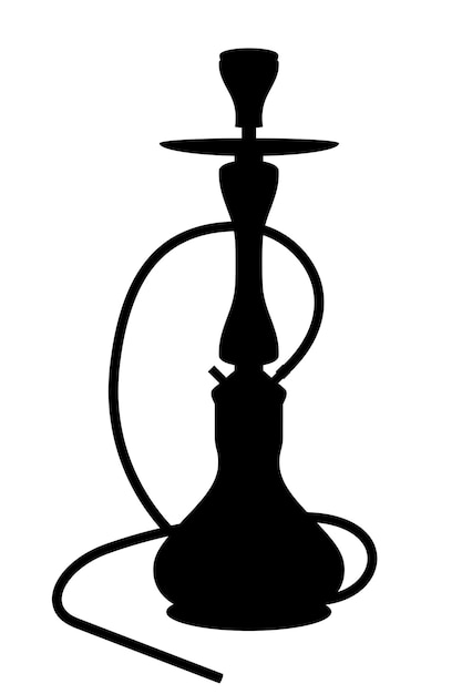 Hookah for tobacco smoking and relaxation vector illustration