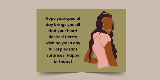 Hope your special day brings you all that your heart desires, Birthday Card for African Women