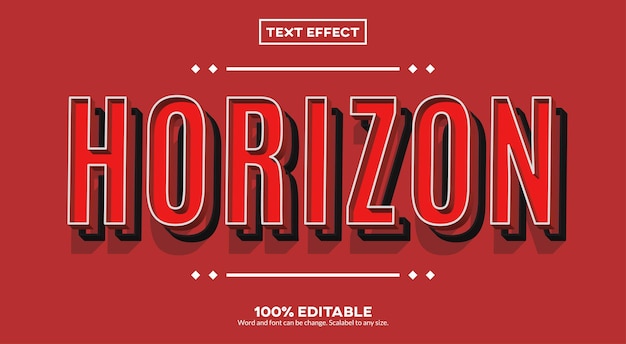 Horizon Text Effect