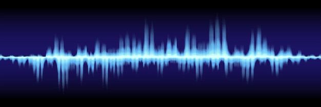 Vector horizontal abstract sound wave design for pattern and background