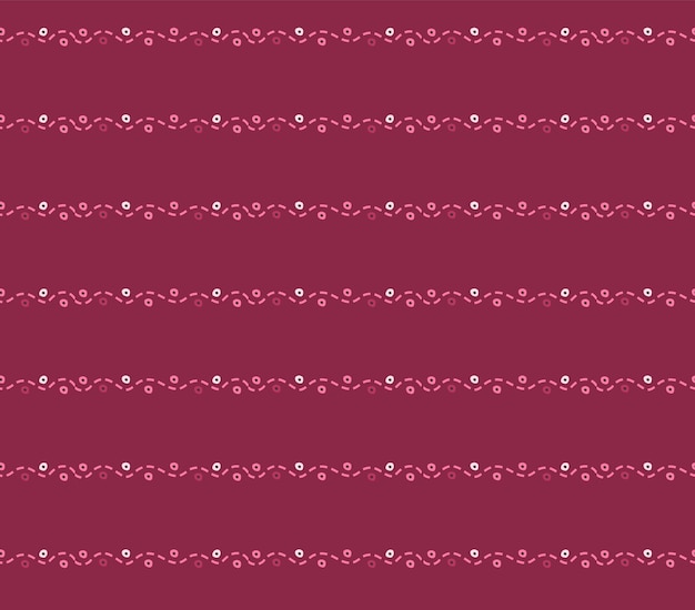 Horizontal dashed lines with dots seamless pattern