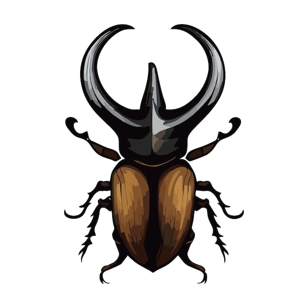 Horn beetle vector 9