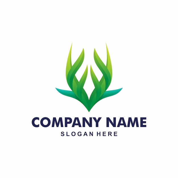 Horn Leaf logo design