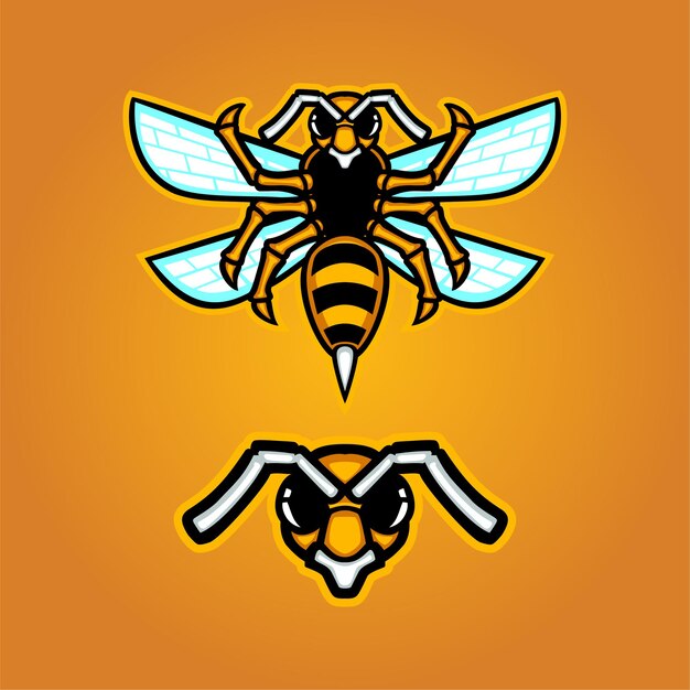 Hornet mascot logo