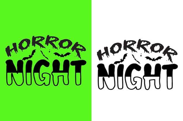 Horror Night Hallowen tshirt design