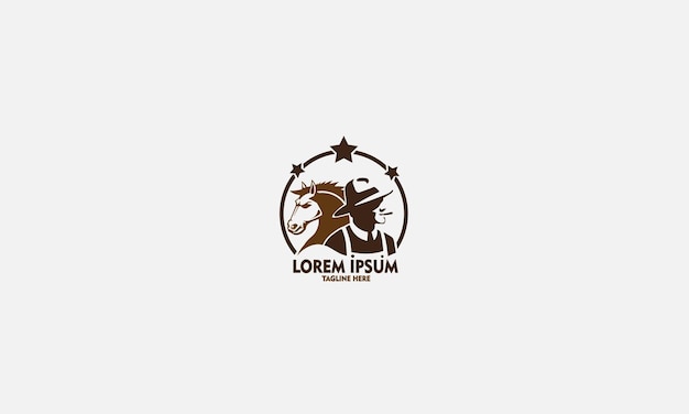 Horse and animal logo design Vector template