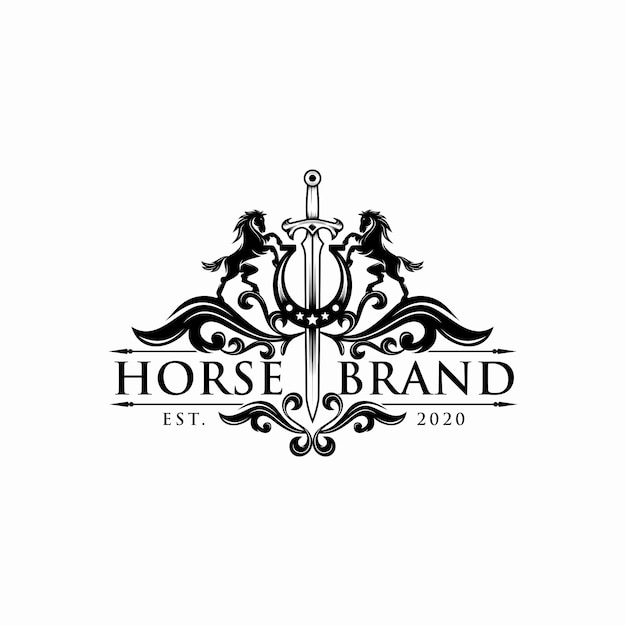 Horse Brand, logo template