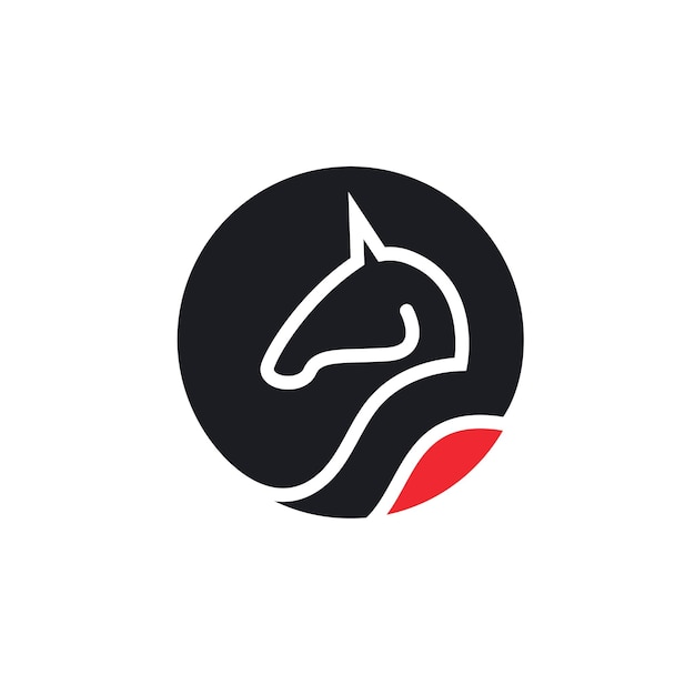 Horse icon Template Vector illustration design