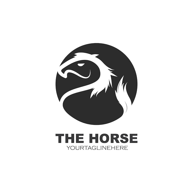 Horse icon Template Vector illustration