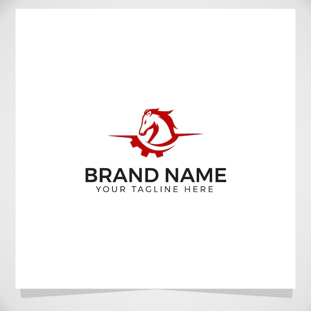 Horse industry logo template