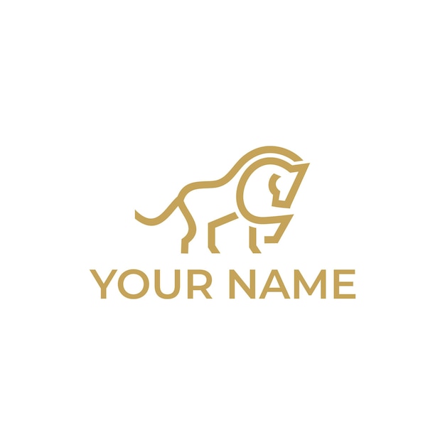 horse linear icons and horse logo design elements Illustration