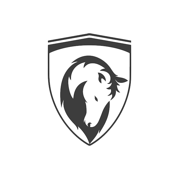 Horse logo design template