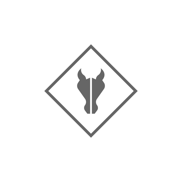 Horse logo icon design template vector