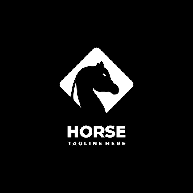 Horse logoSimple Farm horse logo