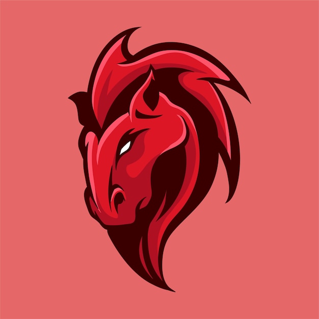 Horse mascot logo