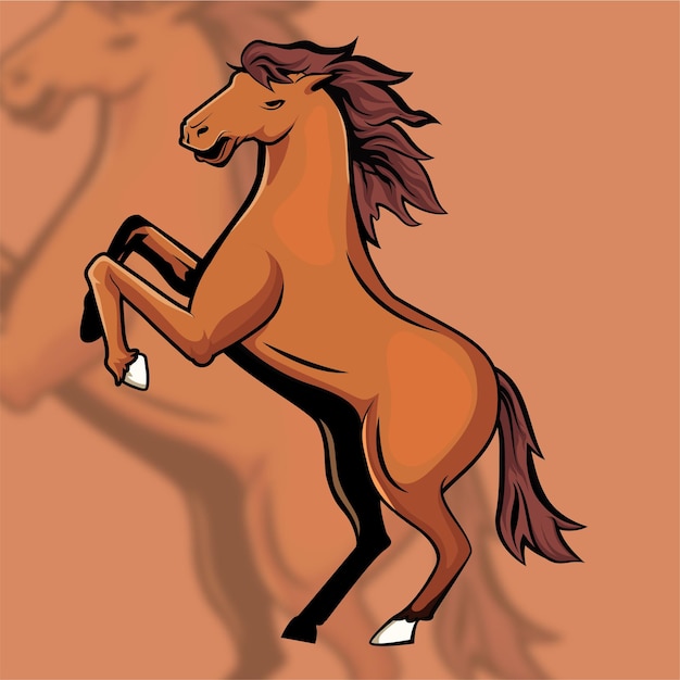 horse mascot logo