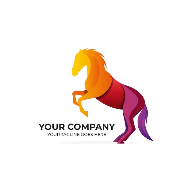 Horse modern logo design