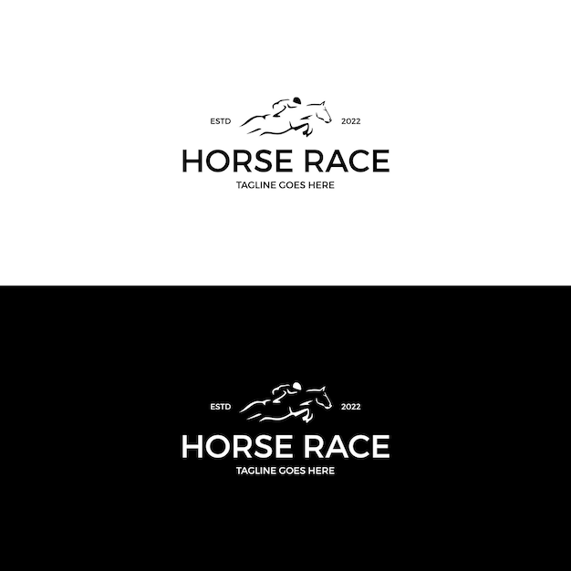 Horse racing logo design