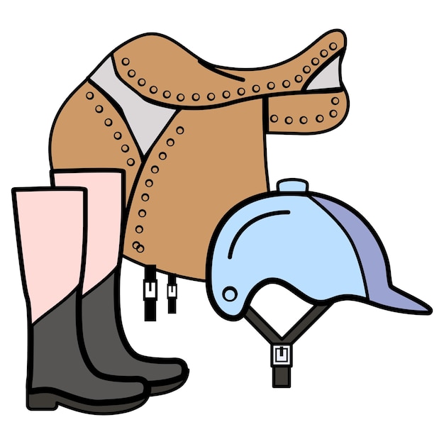 horse riding sports Vector Icon Design Sporting equipment Symbol Physical Fitness and Wellness Sign