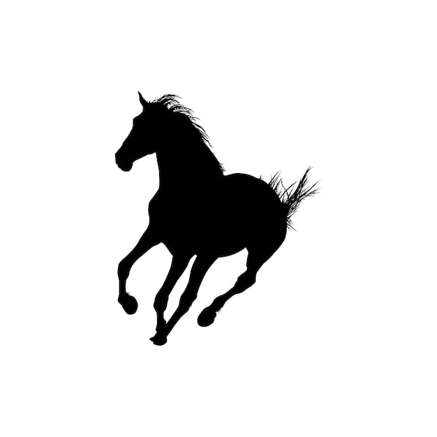 Horse Silhouette flat style