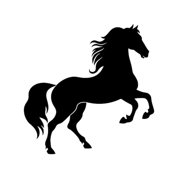 A Horse silhouette image