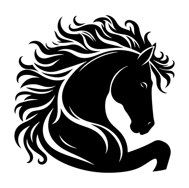 Vector horse silhouette vector