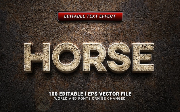 Horse text effect