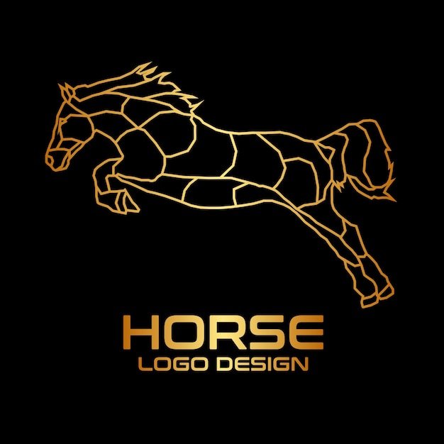 Horse vector logo design