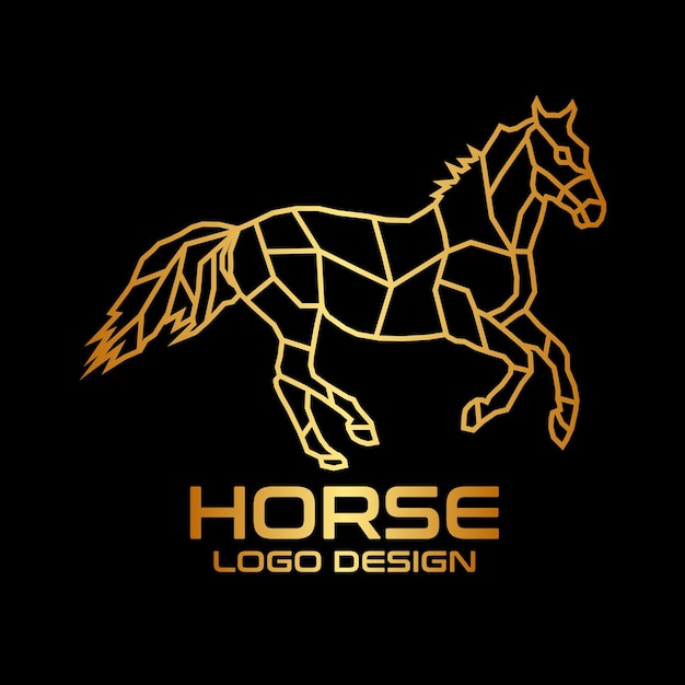 Horse vector logo design